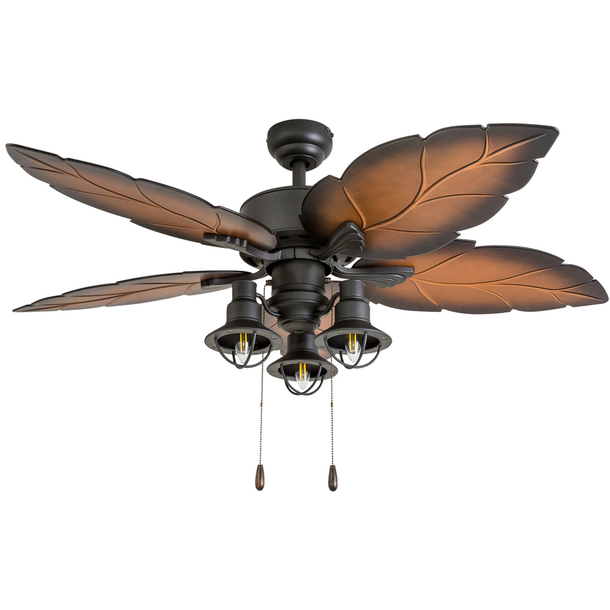 Prominence Home, 52in. Ocean Crest TropicalCeiling Fan Bronze, Fan Diameter 52 in, Fan Blade Span 50-54 Air Delivery 4713 cfm, Model# 50759